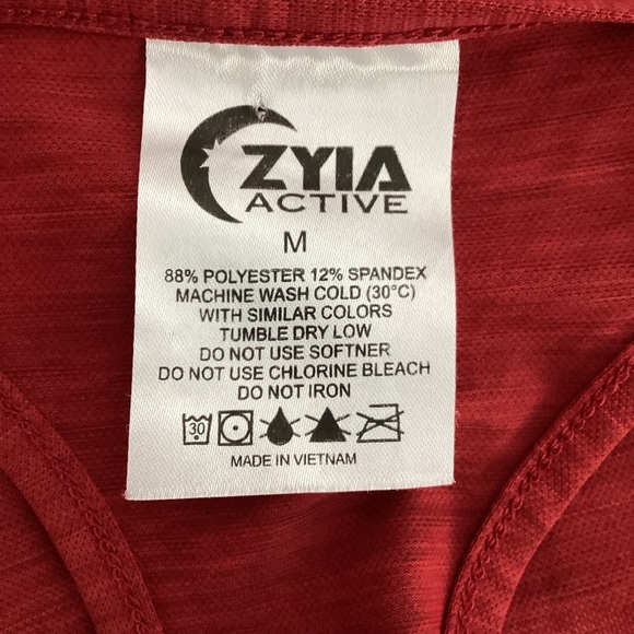 Zyia Knot Just a Cute Tank Red Racerback Size M - Picture 6 of 6